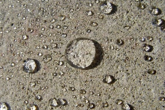 droplet of water on flooring