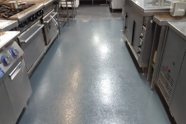 no slip flooring in commercial kitchen