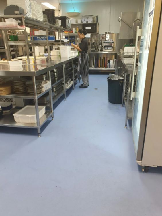A commercial kitchen floor in Perth