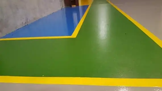 colour coded flooring