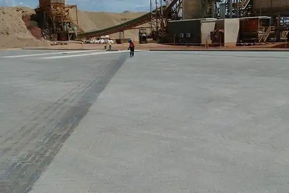 sealing large open concrete floor