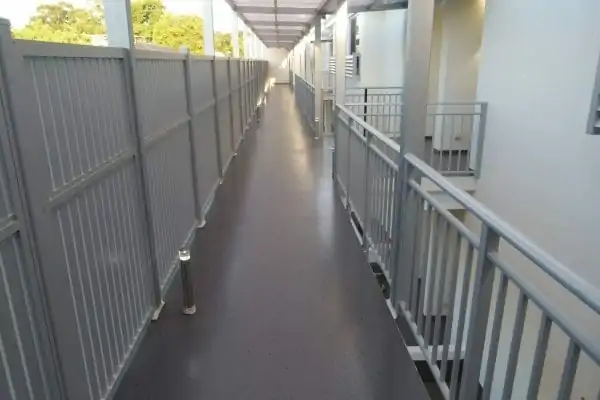 non slip flooring on a walkway